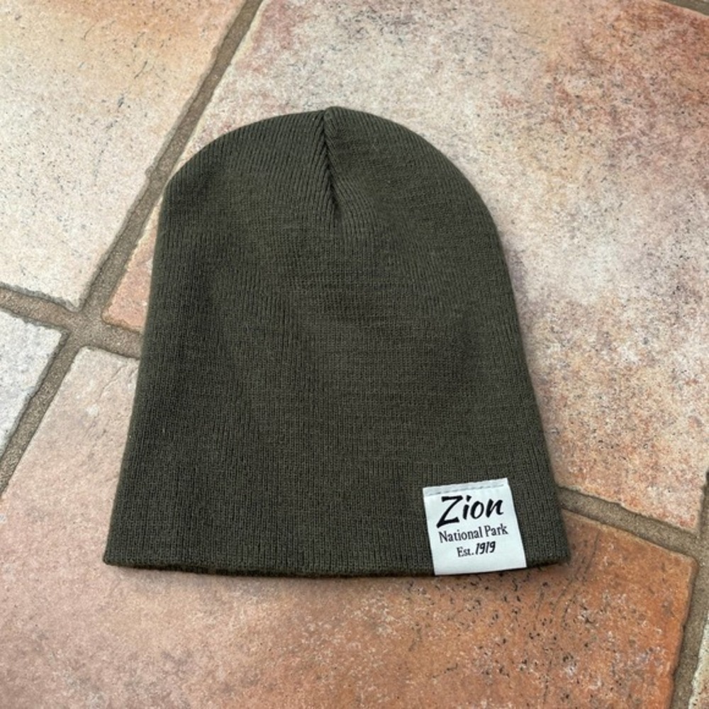 Zion National park beanie in green